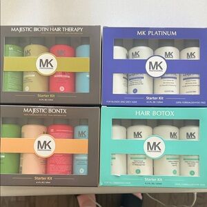 MK Boutique Hair Treatment Starter Kits - Teal, Purple, Orange, Brown